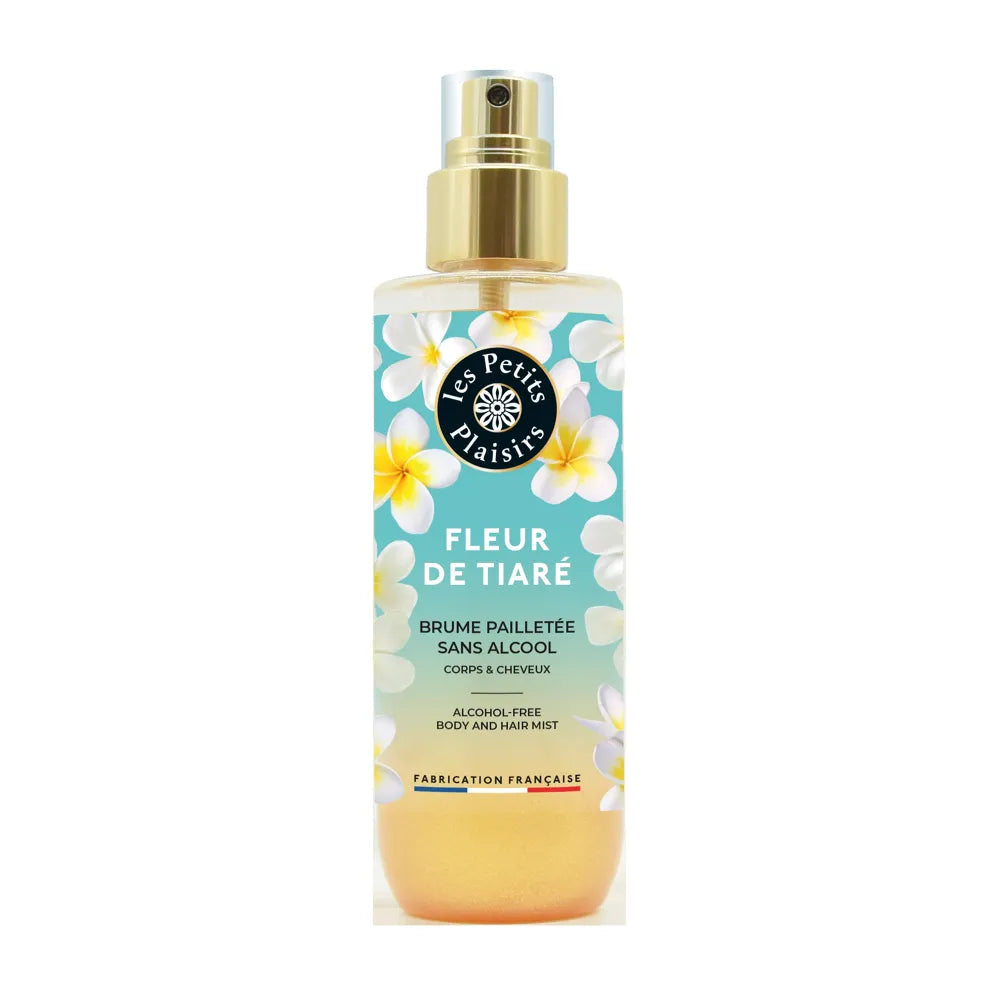 Pré-commande BRUME PARFUMÉE PAILLETÉE - "Fleur de Tiaré" - Sans Alcool (200ml)