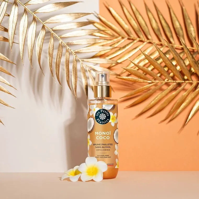Pré-commande BRUME PARFUMÉE PAILLETÉE - "Monoï Coco" - Sans Alcool (200ml)