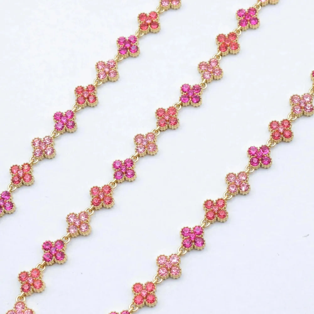 Parures en acier inoxydable motifs fleurs