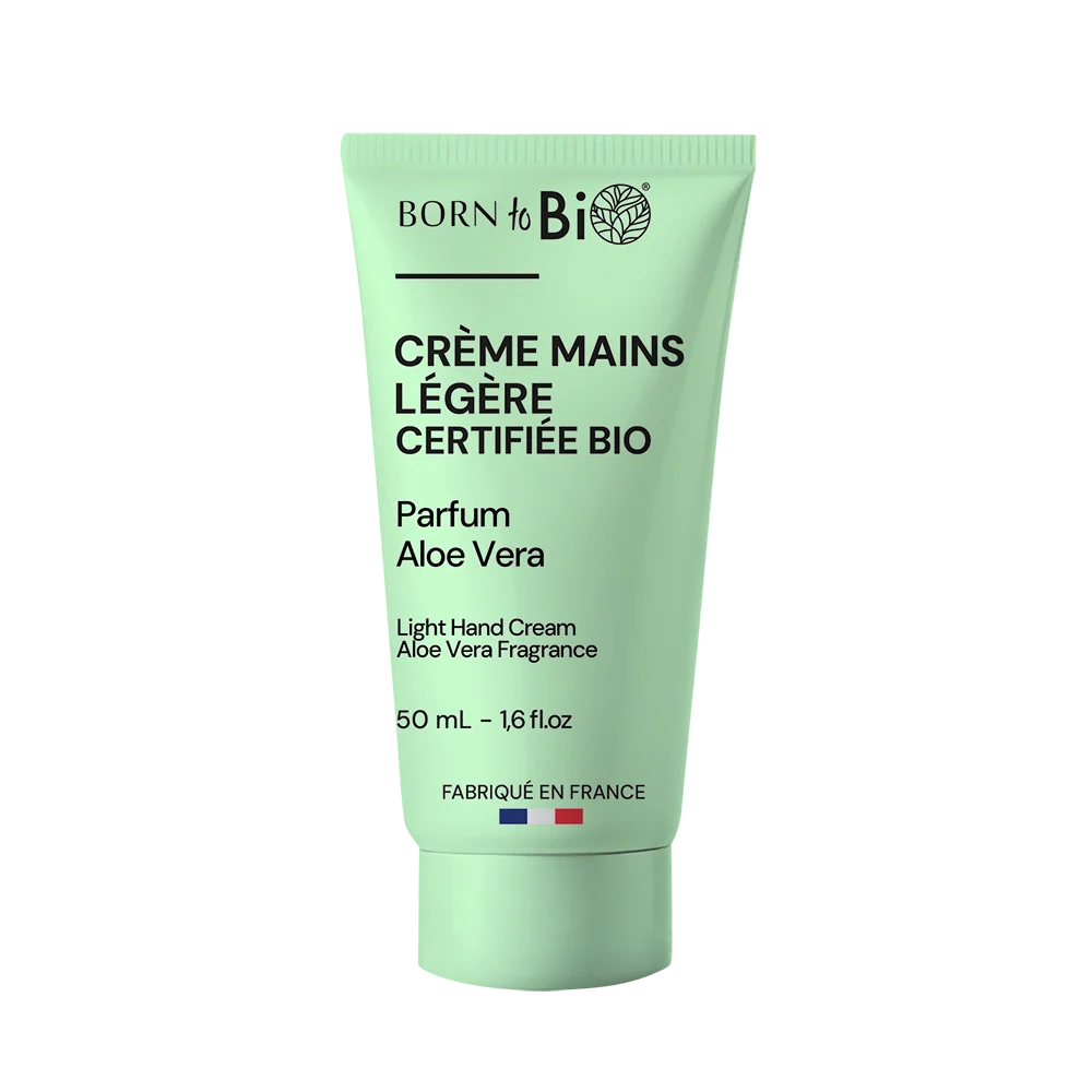 Crème Mains Légère Aloé Vera - Certifiée Bio-0