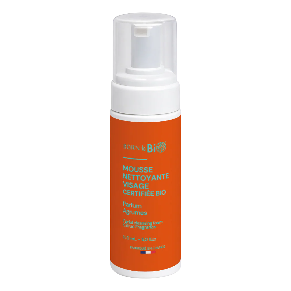 Mousse Nettoyante Visage Agrumes - Certifiée Bio