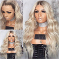 perruque blondes ondulé