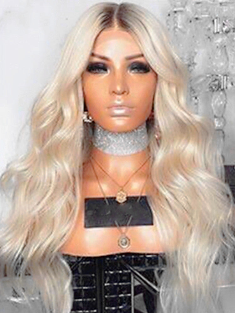 perruque blondes ondulé
