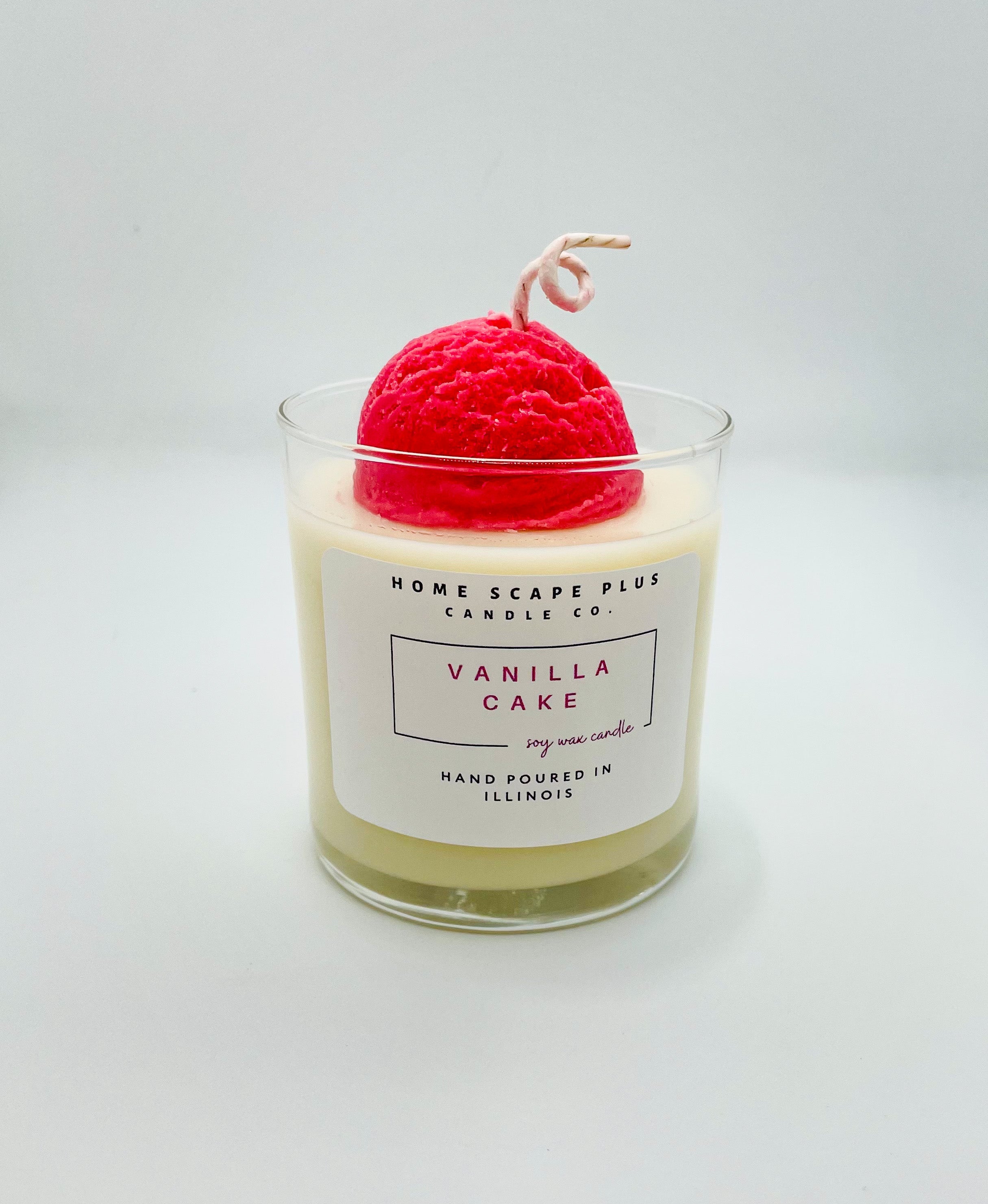 Bougie “Vanilla Cake” – avec décoration glace