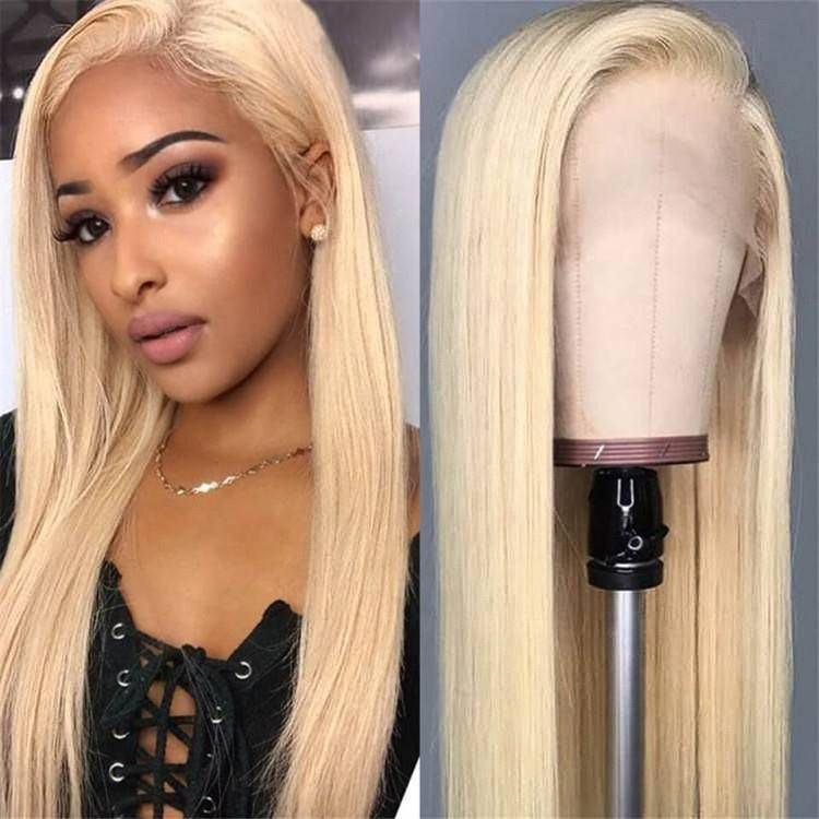 Perruque blonde platine