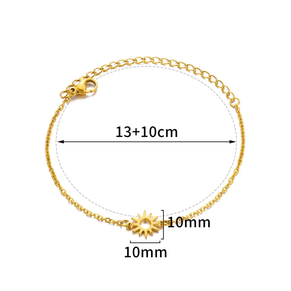 Bracelet de cheville pour femme – Accessoire d'été pour la plage – Chaîne en acier inoxydable avec perles d'imitation