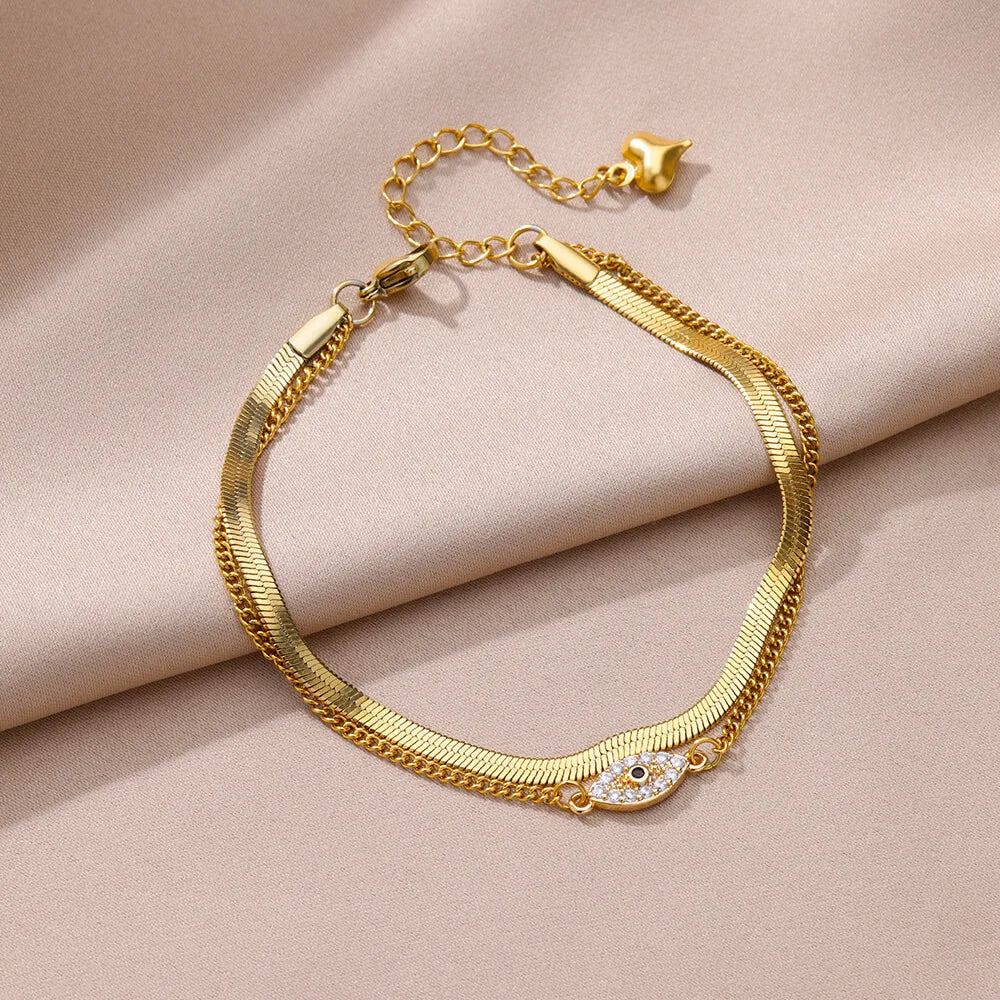 Bracelet de cheville pour femme – Accessoire d'été pour la plage – Chaîne en acier inoxydable avec perles d'imitation