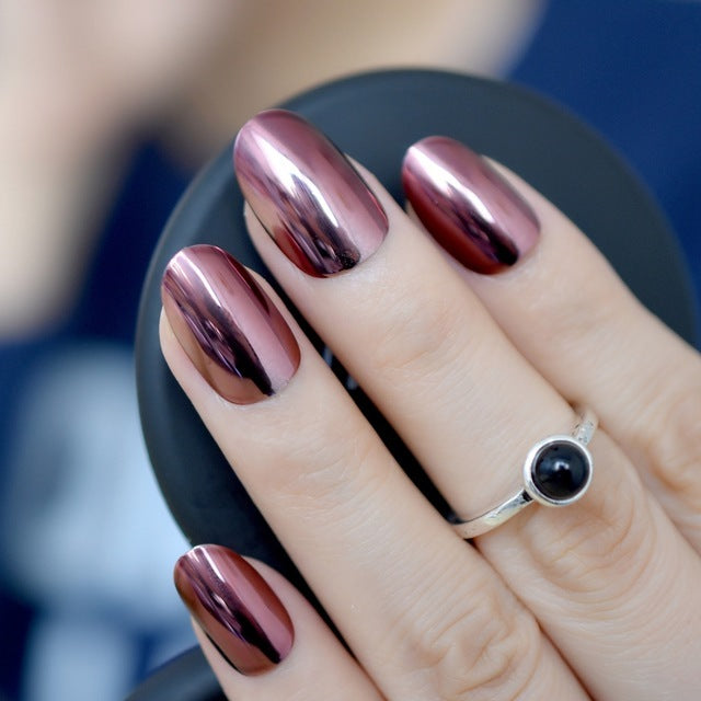 Faux ongles acrylic violet