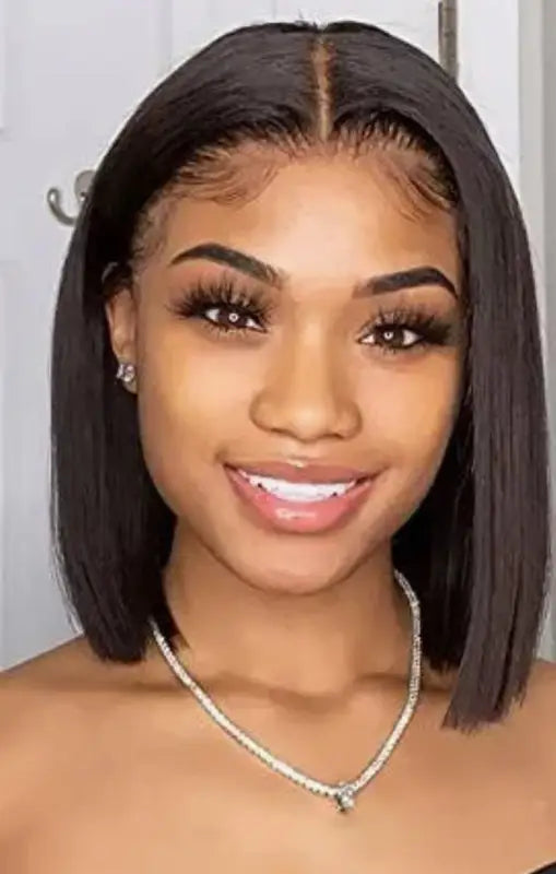 Alice | Perruque en cheveux humains coupe long bob avec lace front 4x4.