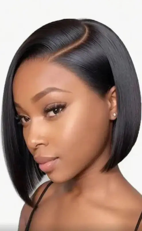 Alice | Perruque en cheveux humains coupe long bob avec lace front 4x4.