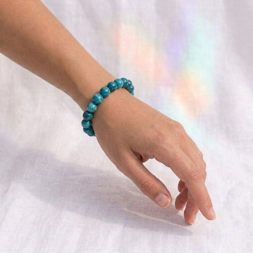 Bracelet en Apatite bleue