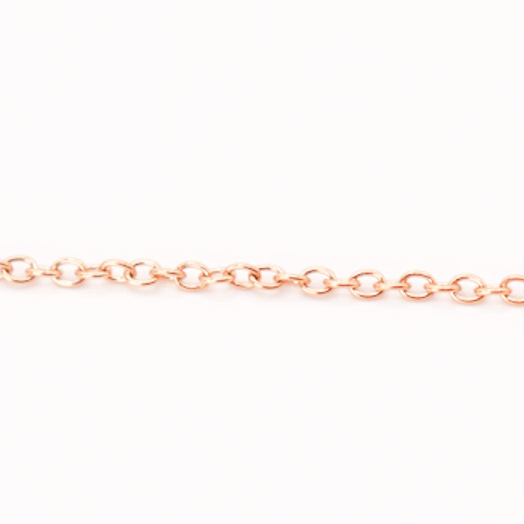 Chaîne forçat acier inoxydable doré et plaqué Or 18k