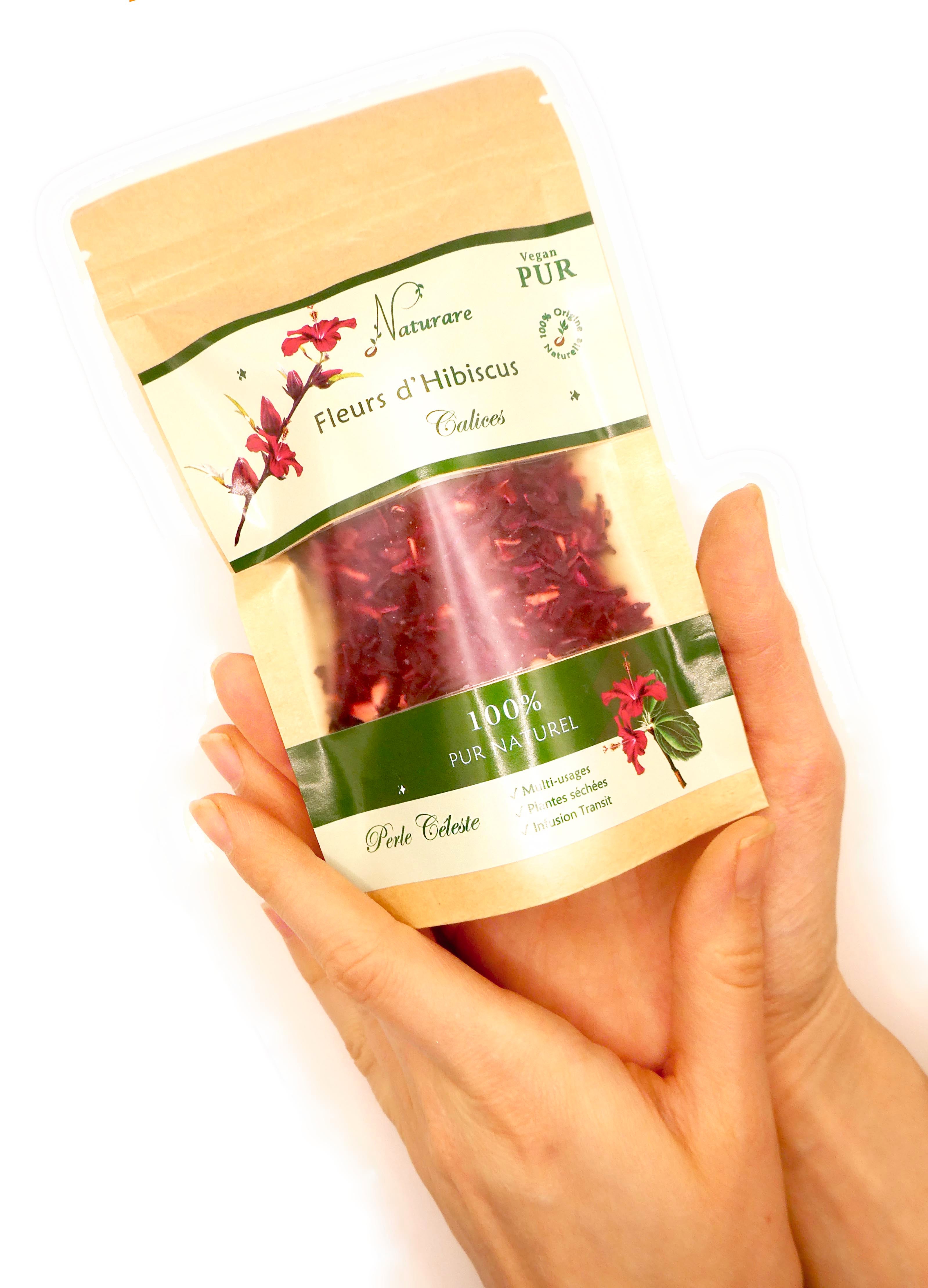 PERLE CELESTE - Fleurs d'Hibiscus - Infusion de plantes en vr