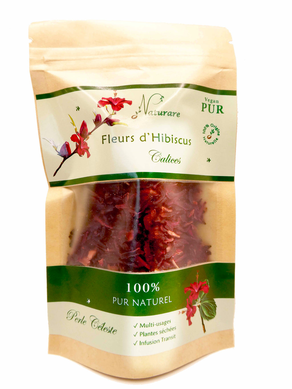 PERLE CELESTE - Fleurs d'Hibiscus - Infusion de plantes en vr