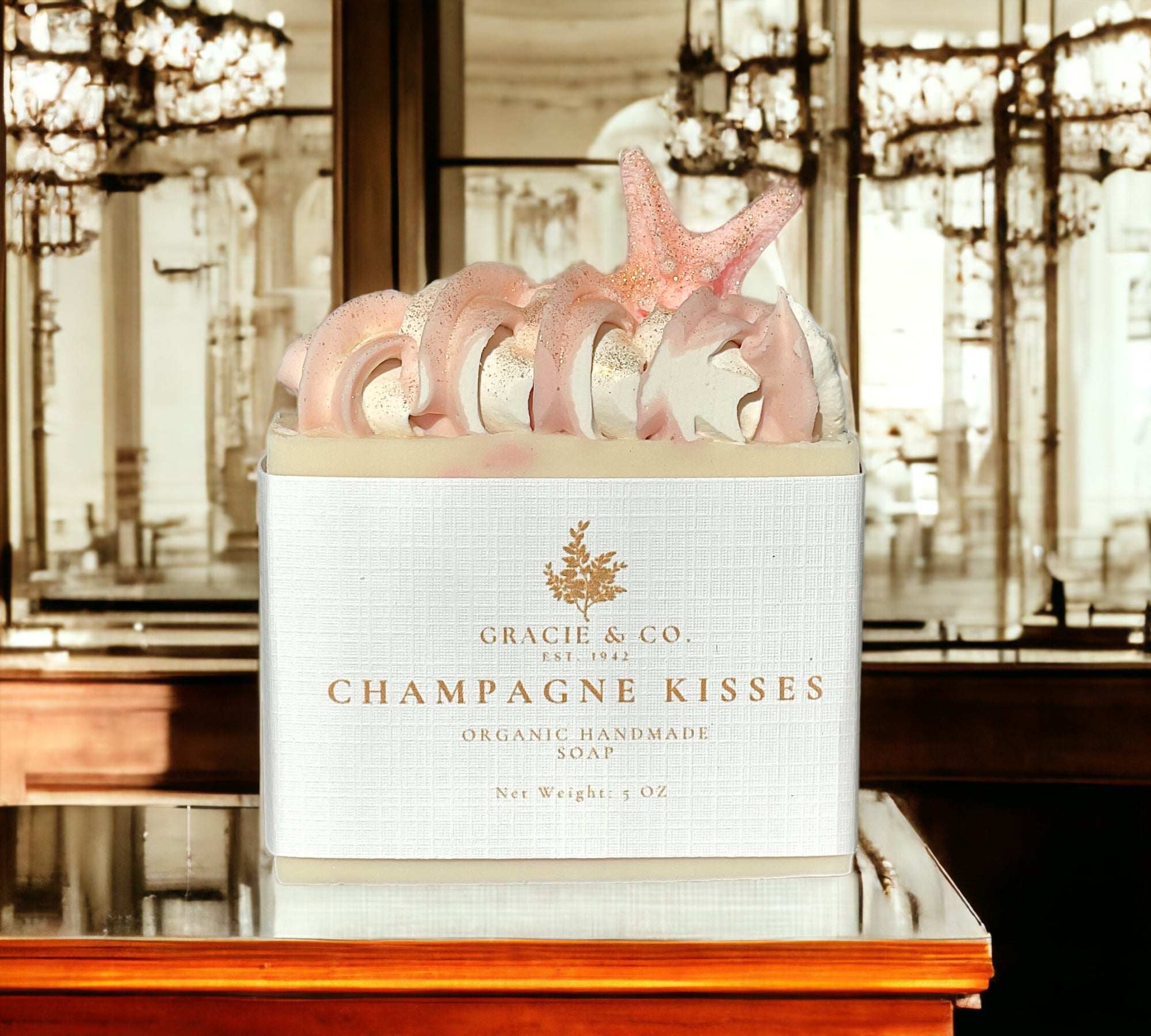 Savon artisanal “Champagne Kisses” - #1 Best Seller Luxury Bar