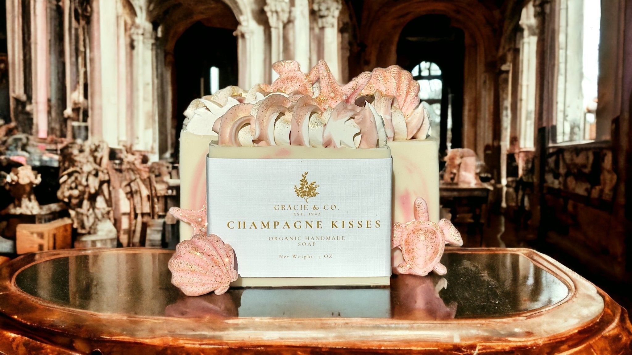 Savon artisanal “Champagne Kisses” - #1 Best Seller Luxury Bar