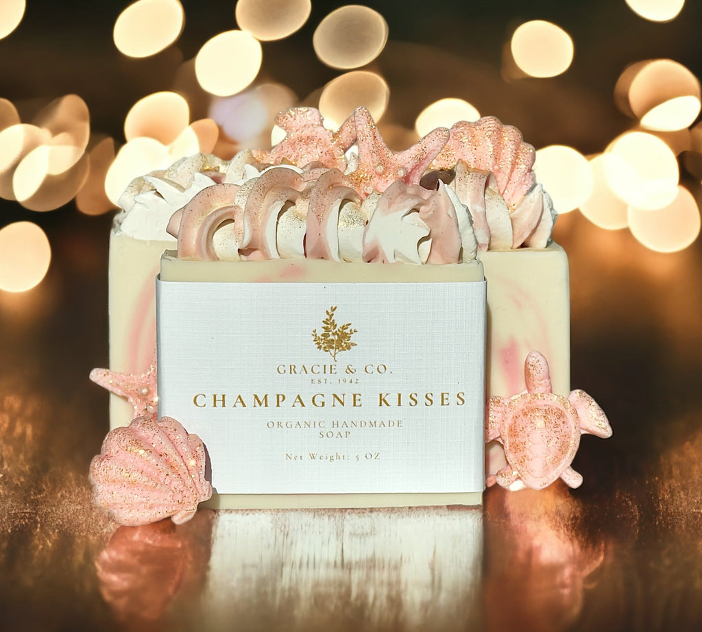 Savon artisanal “Champagne Kisses” - #1 Best Seller Luxury Bar