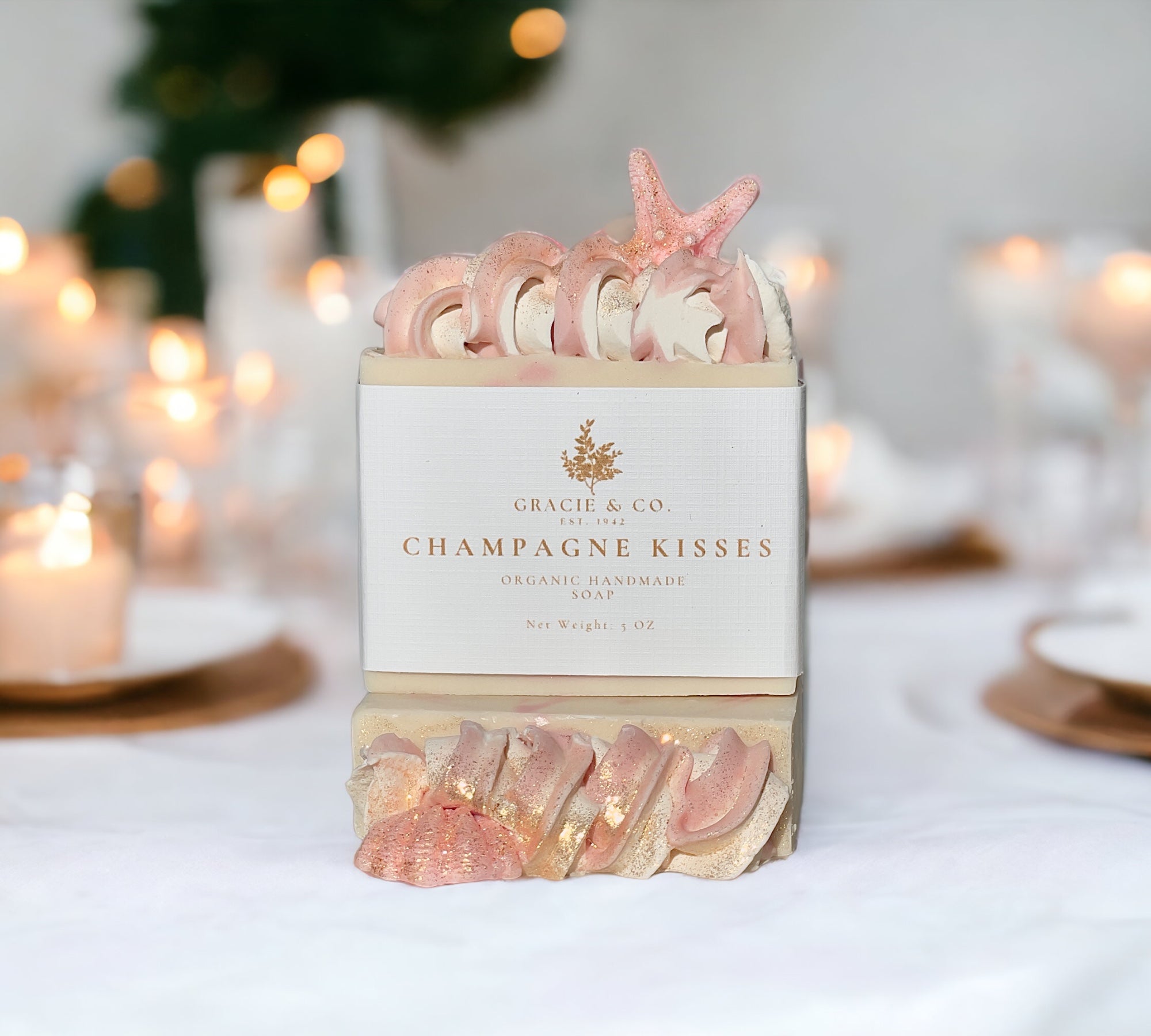 Savon artisanal “Champagne Kisses” - #1 Best Seller Luxury Bar