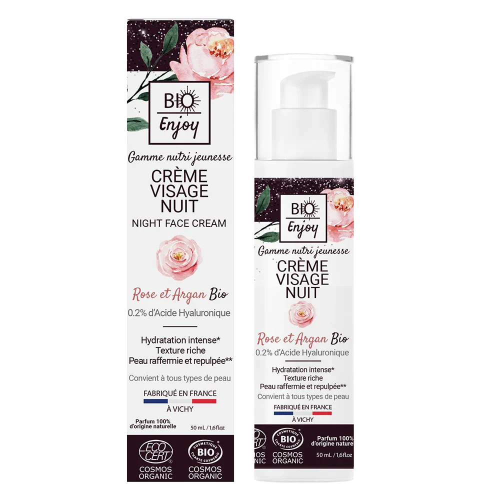 Crème de Nuit Rose Argan – Certifiée Bio
