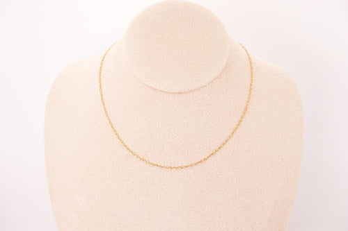 Chaîne forçat acier inoxydable doré et plaqué Or 18k
