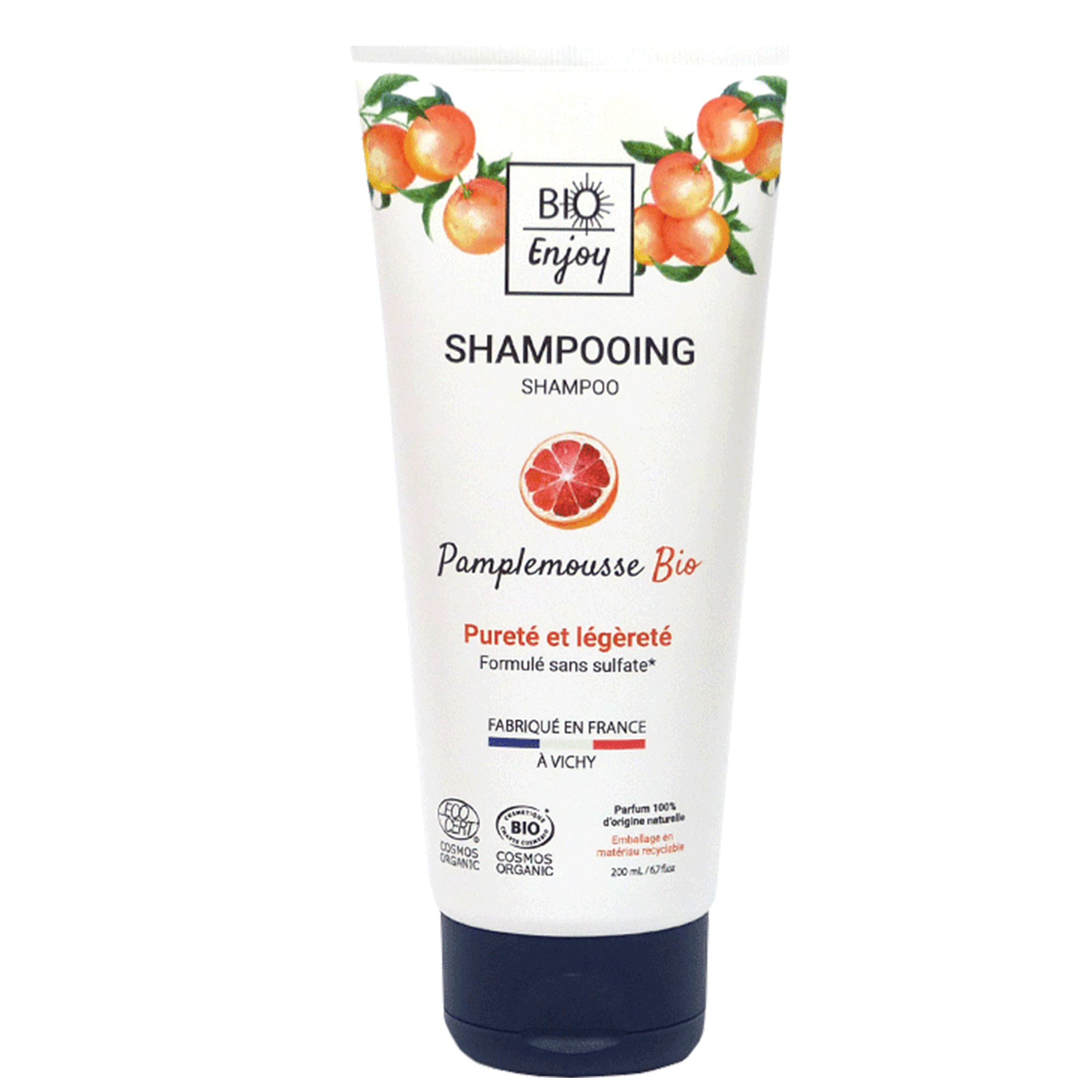 Shampooing Pamplemousse Bio Cosmos Organic  - BIO Enjoy 200mL